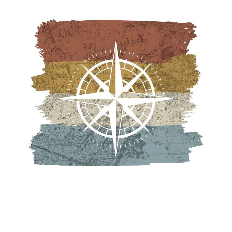 Retro style compass navigation tool