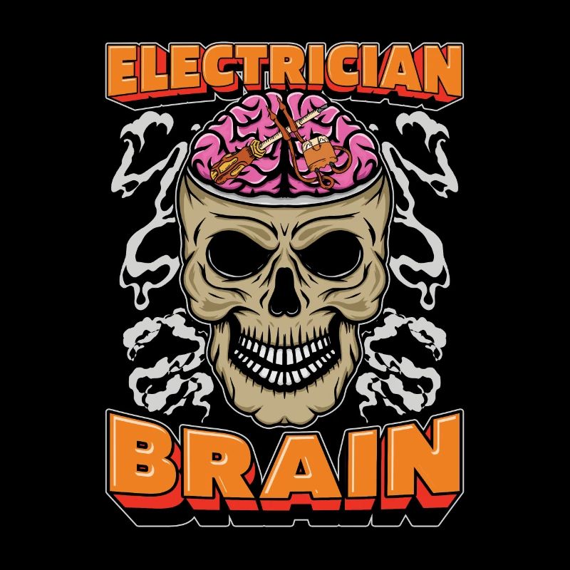 Electrician Electronics Technician Skull