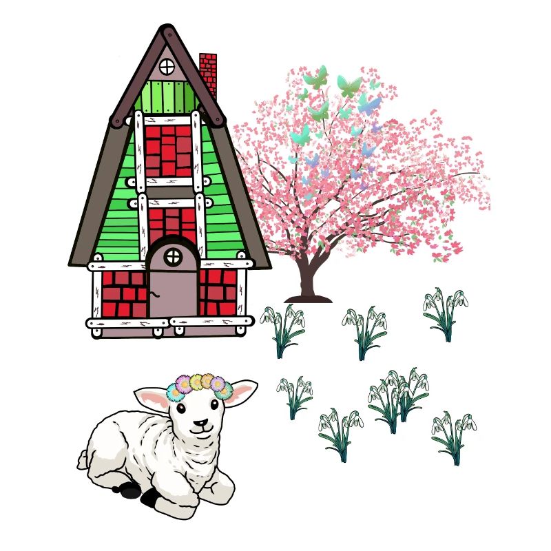 Happy Easter Lamb Schaff Easter Nature Spring