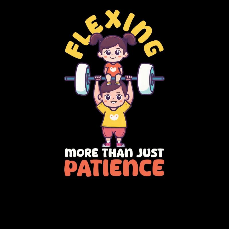 Bodybuilding Mom Flexing More Than Just Patience