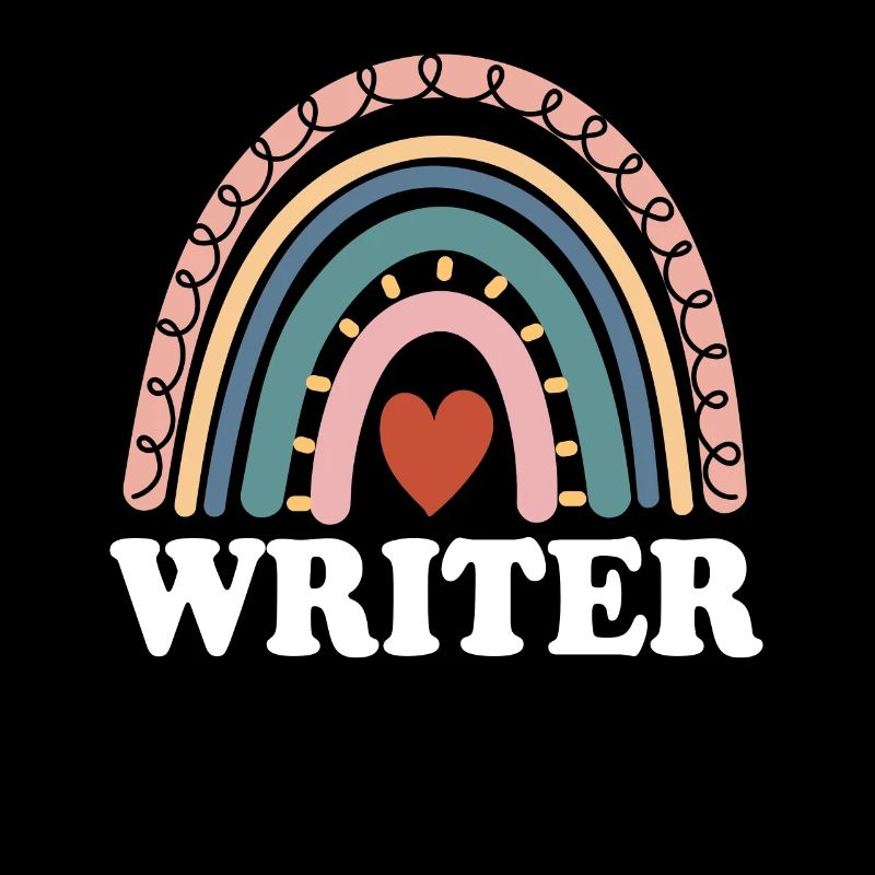 Funny Writer Boho Rainbow Screen Script Writer