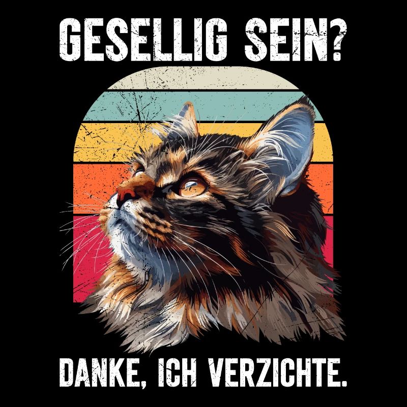 Maine Coon Katze GESELLIG SEIN? DANKE. VERZICHTE