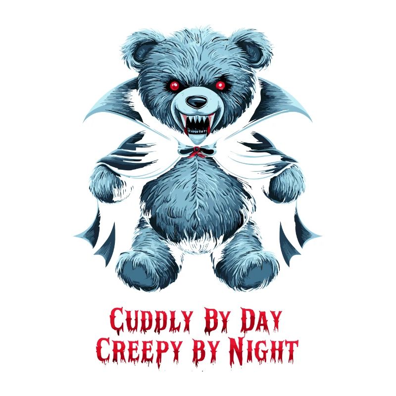 Horror Teddy Bear Clawing Through The Night Horror