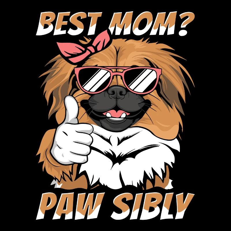 Pékinois Mutter Meilleure Maman Pawsibly