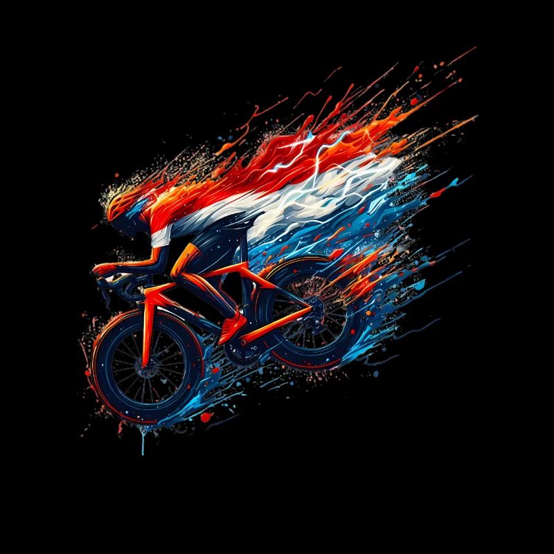 Maillot de cyclisme Dutch Pride Drapeau néerlandais