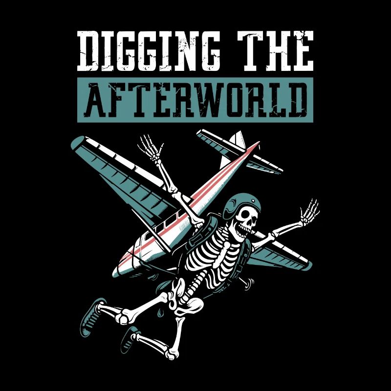 Parachutist Skydiving Skeleton