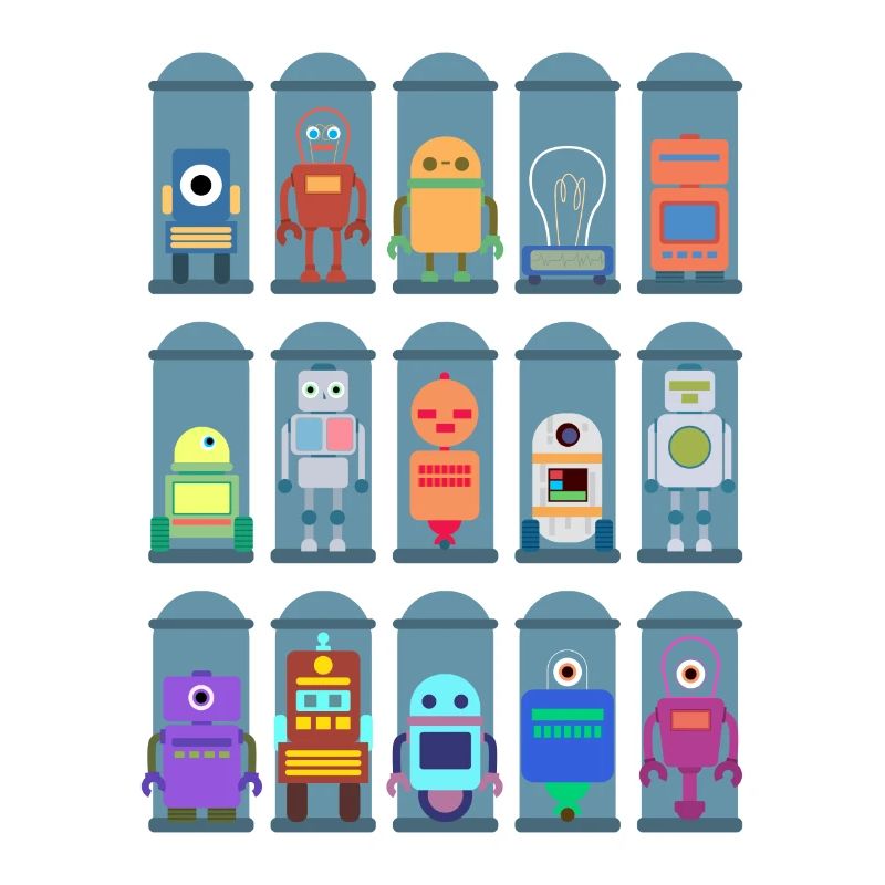 Robot Types Cute Robotics Technology