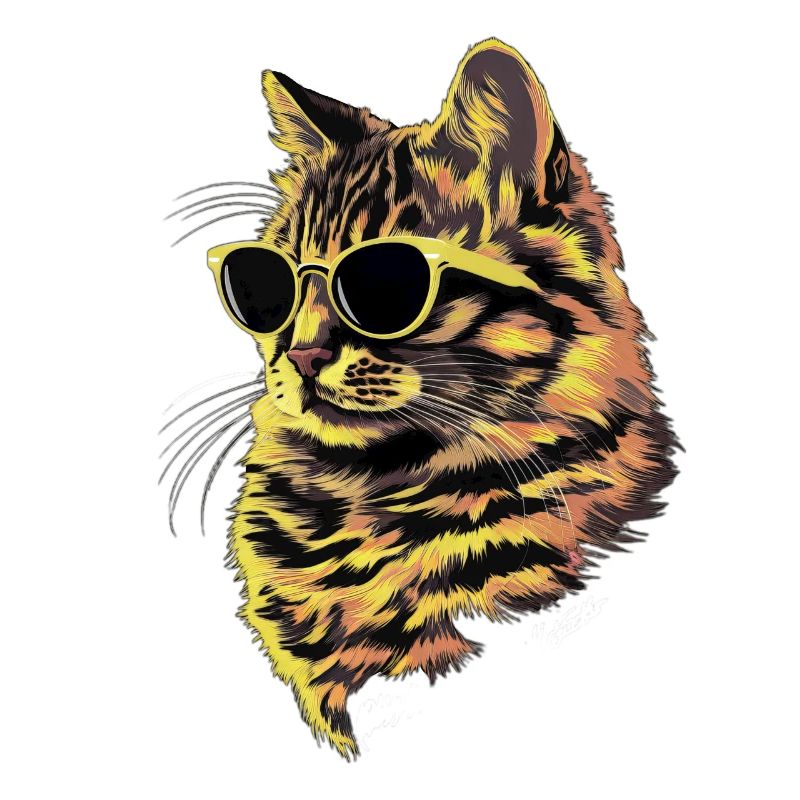 Sonnenbrille mit sibirischer Katze Geschenk