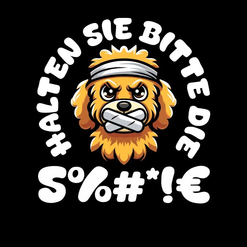 Golden Doodle S’il vous plaît taisez-vous