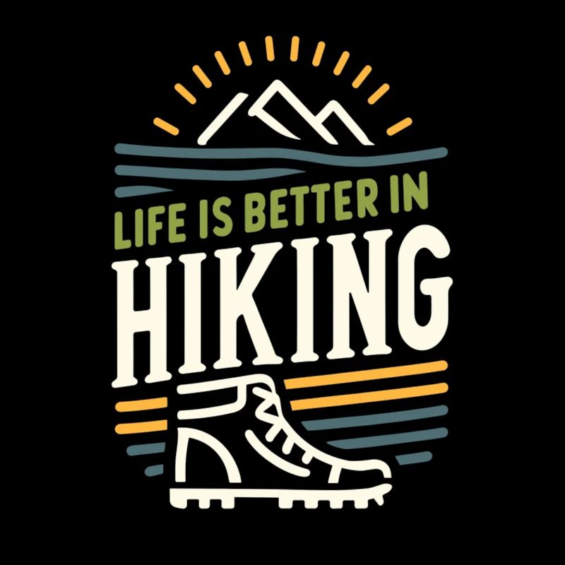 Das Leben ist besser in Wanderschuhen