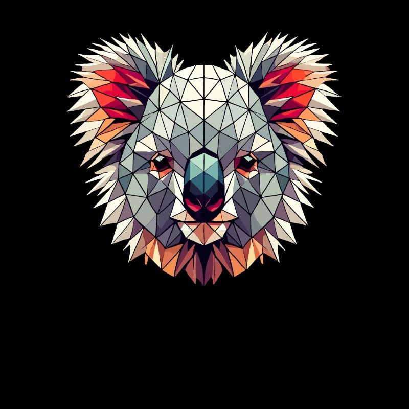 Geometric Art Koala Koalas