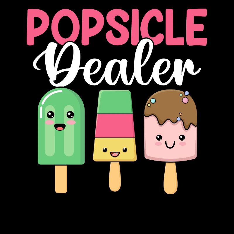 Eis am Stiel Händler Eis Pop Gefrorenes Dessert Lustiges Eis
