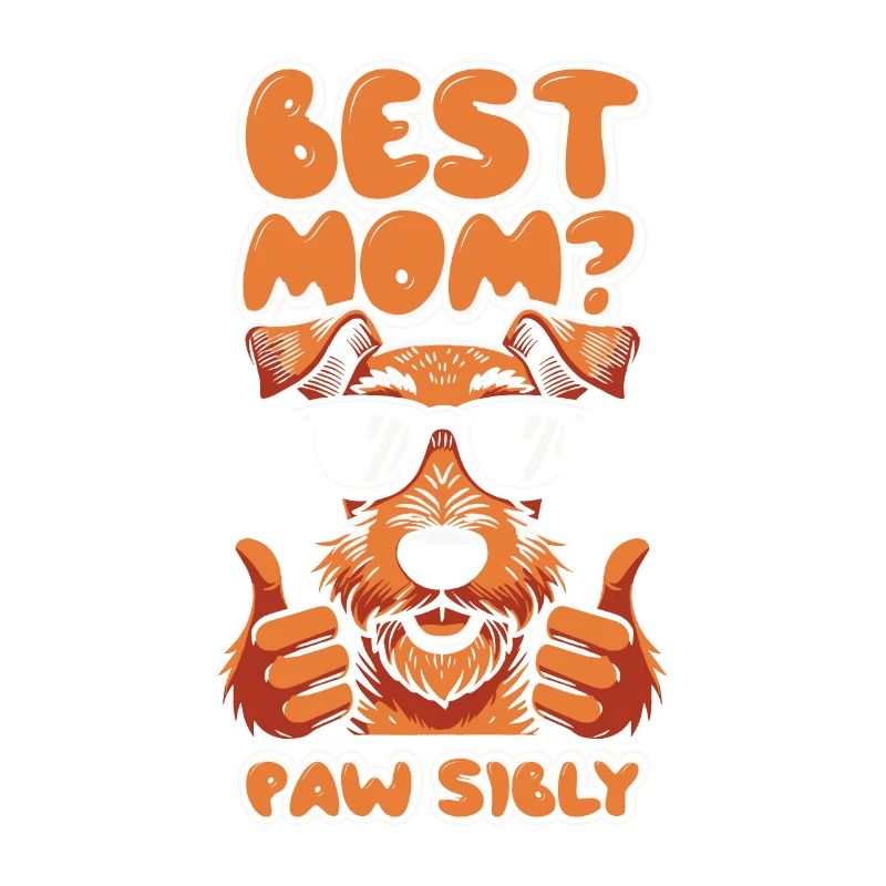 Airedale Terrier Mutter Meilleure Maman Pawsibly