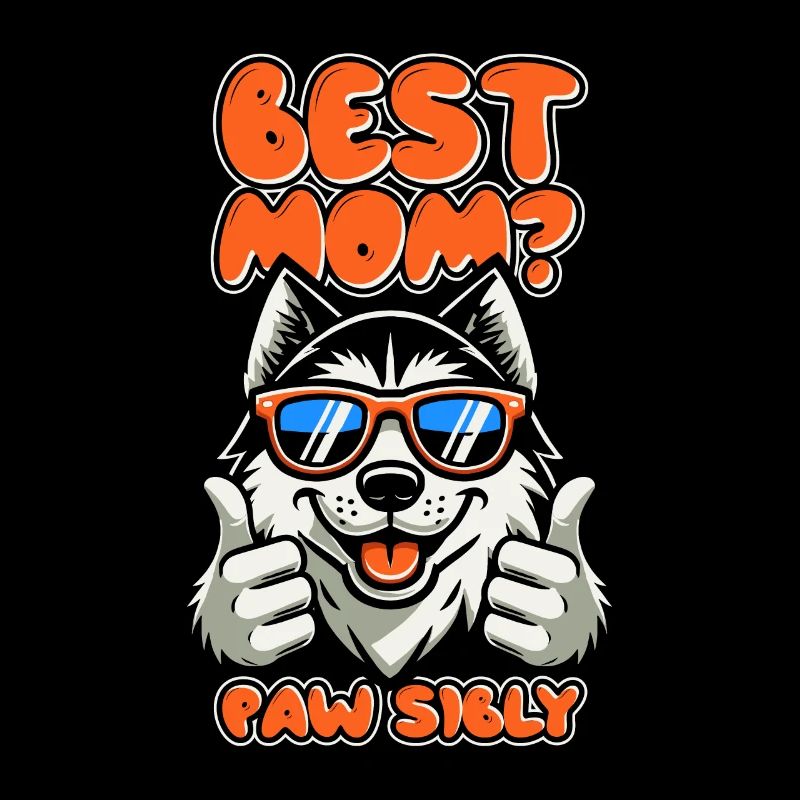 Siberian Husky Mutter Best Mom Pawsibly