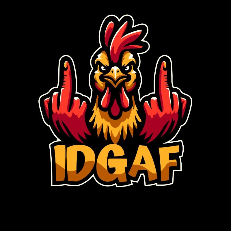 chicken hen I don't give a idgaf