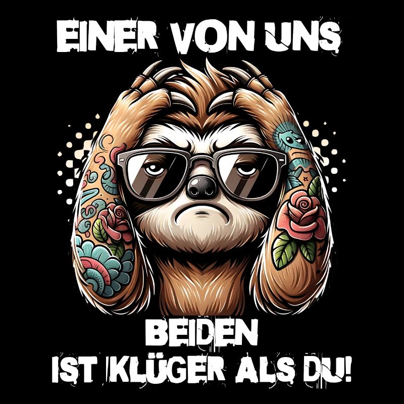 Lustiger Einer von uns beiden ist klüger als du