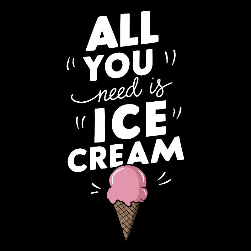 Tout ce dont vous avez besoin, c’est de la crème glacée Funny Summer Snacks Ice