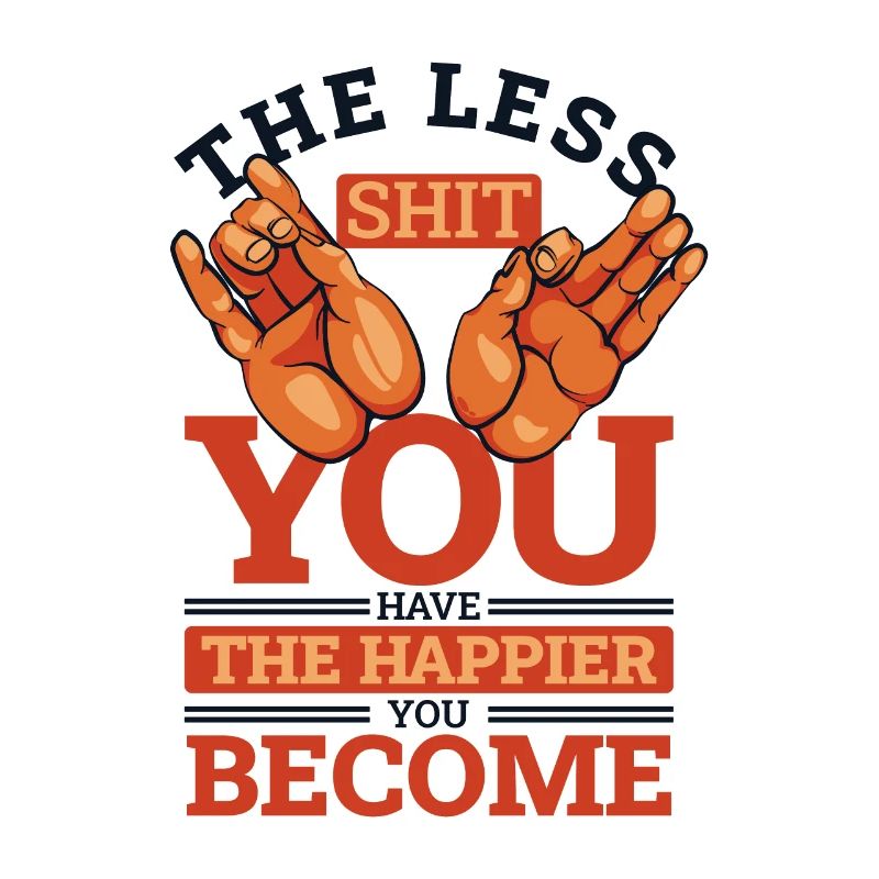 Moins vous avez de merde Statue symbole bouddhiste