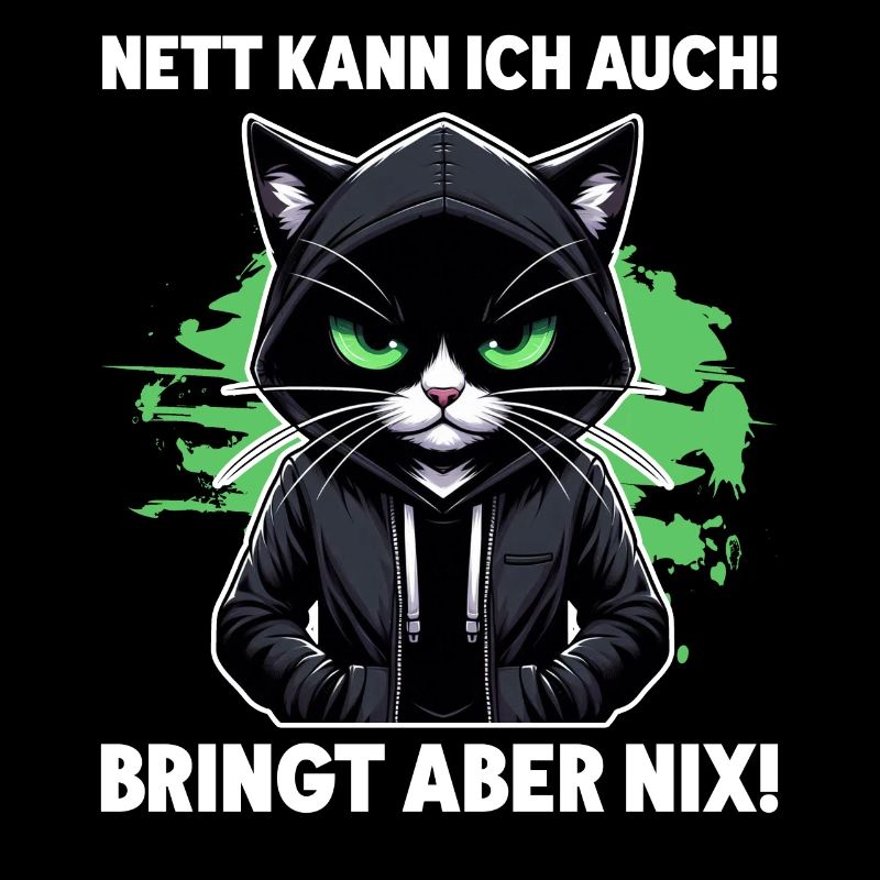 I can be nice too! But it's no use! Cat Funny