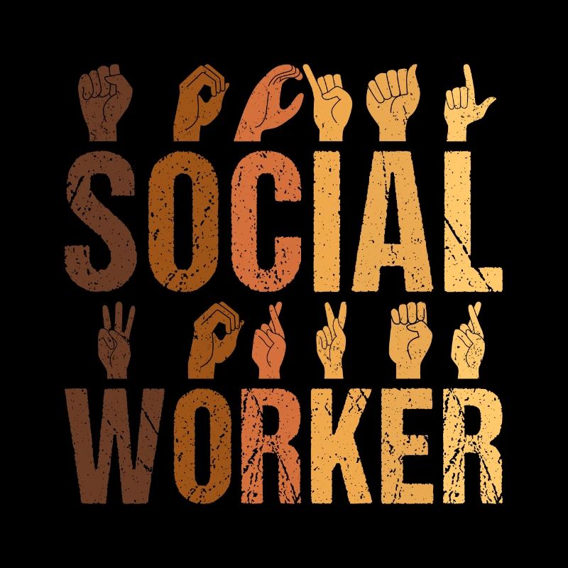 Social Worker ASL Interpreter Funny DHH Deaf