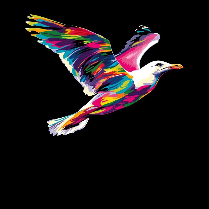 Seemöwe Möwe Seevogel Popart