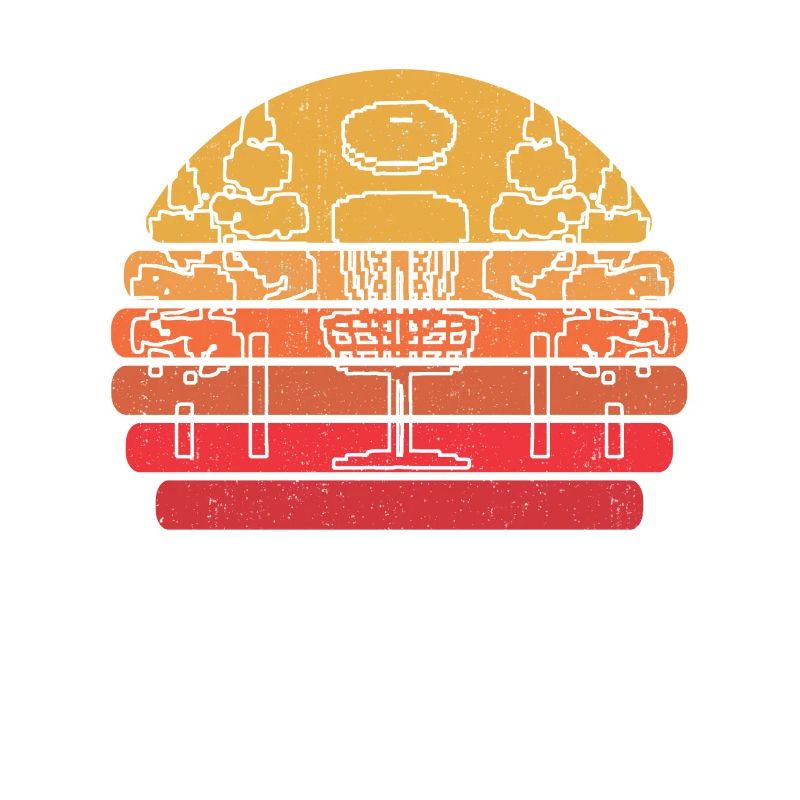 Frisbee Golf Disc Golf 8 Bit