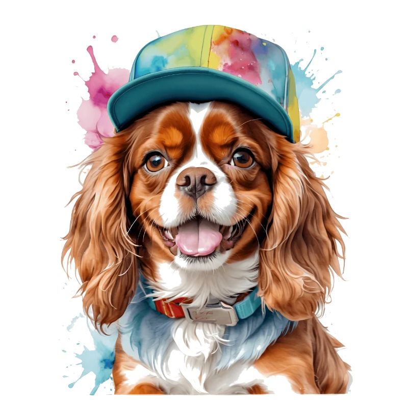 Cavalier King Charles Spaniel Snapback Cap Dog