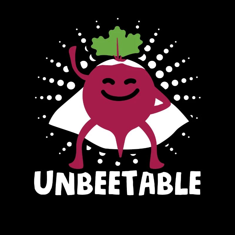 Beetroot vegetables for vegans Saying: Unbeetable