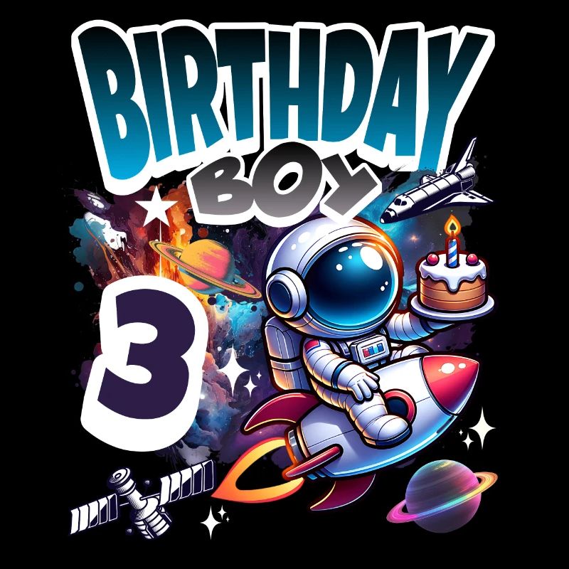 Astronaut 3rd Birthday Space