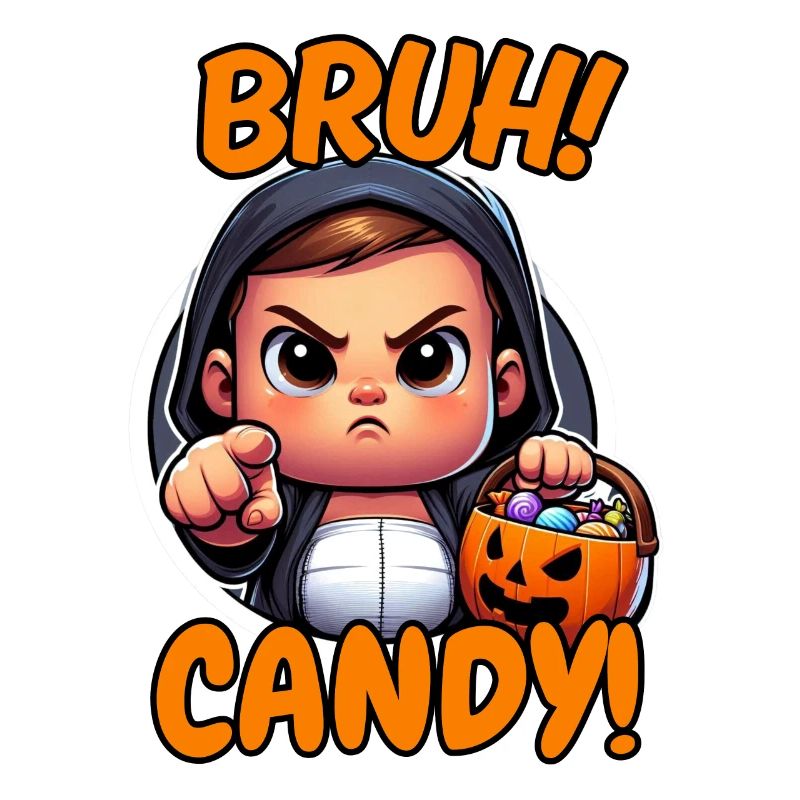 Bruh Candy Halloween Shirt – Lustiges Süßes oder Saures