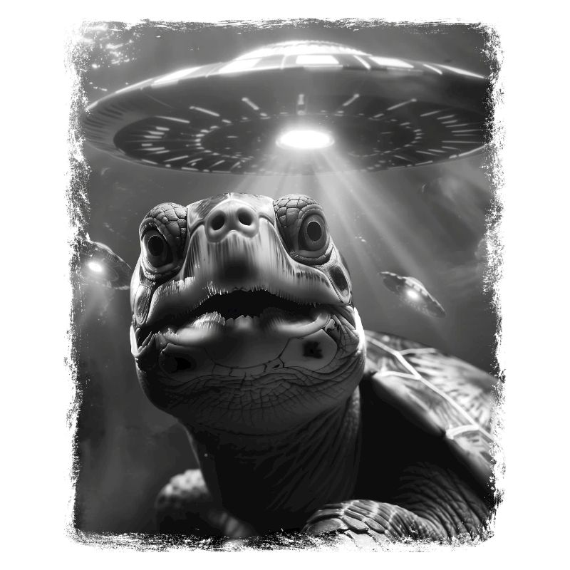 Turtle Sea Turtle UFO Alien Außerirdis