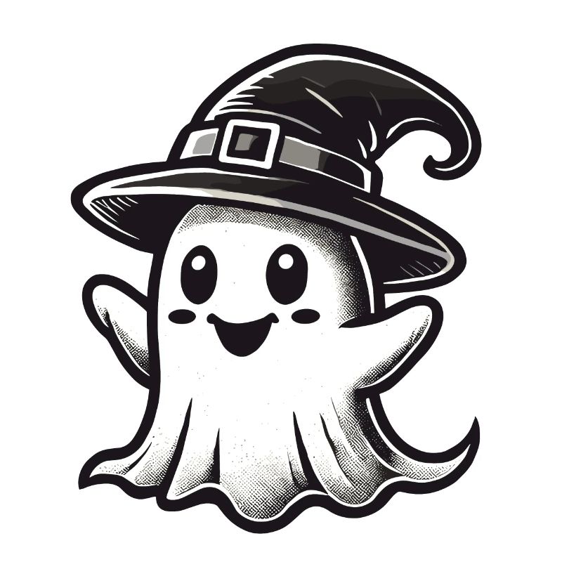 Funny Witch Ghost Spooky Party
