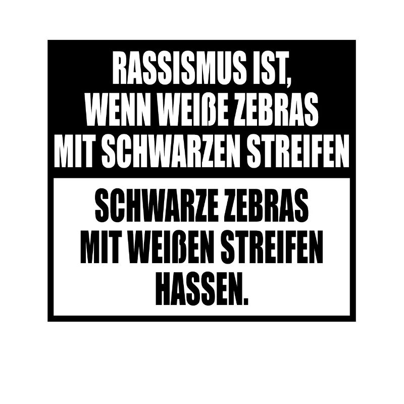 Le racisme expliqué simplement avec des rayures zébrées