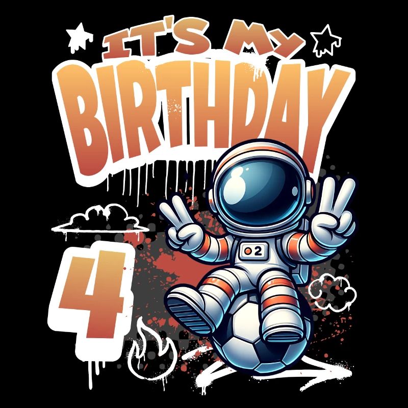 Graffiti Astronaut 4. Geburtstag