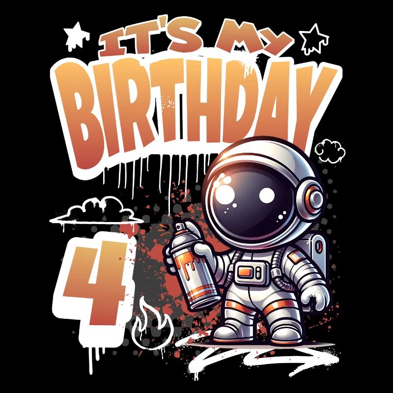 Graffiti Astronaut 4. Geburtstag