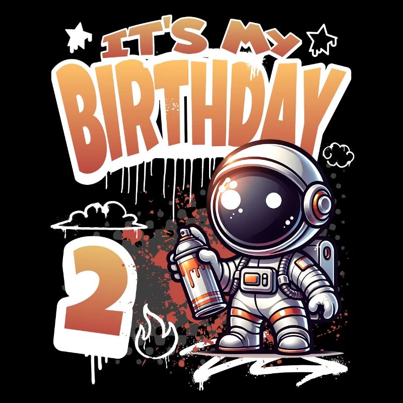 Graffiti Astronaut 2. Geburtstag