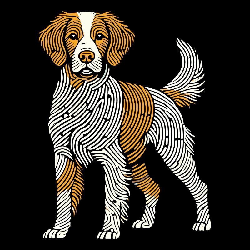 Empreinte digitale de l’épagneul breton