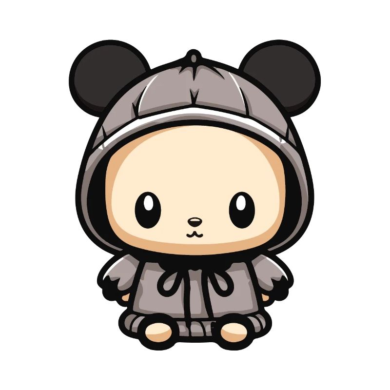 Mouse Winter Comic Cute