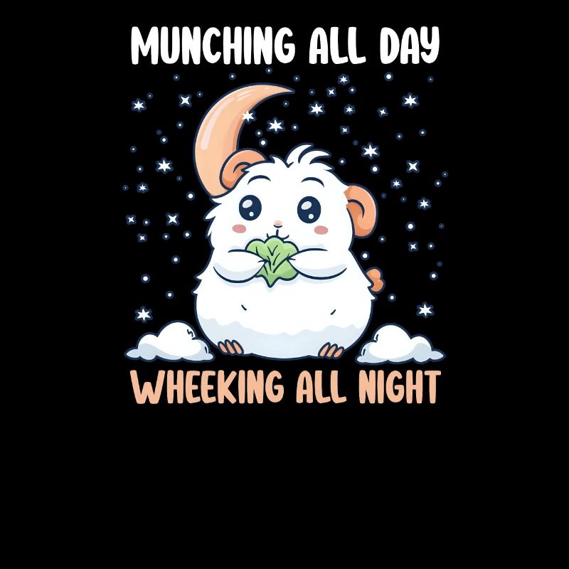 Guinea Pig Munching All Day, Wheeking All Night