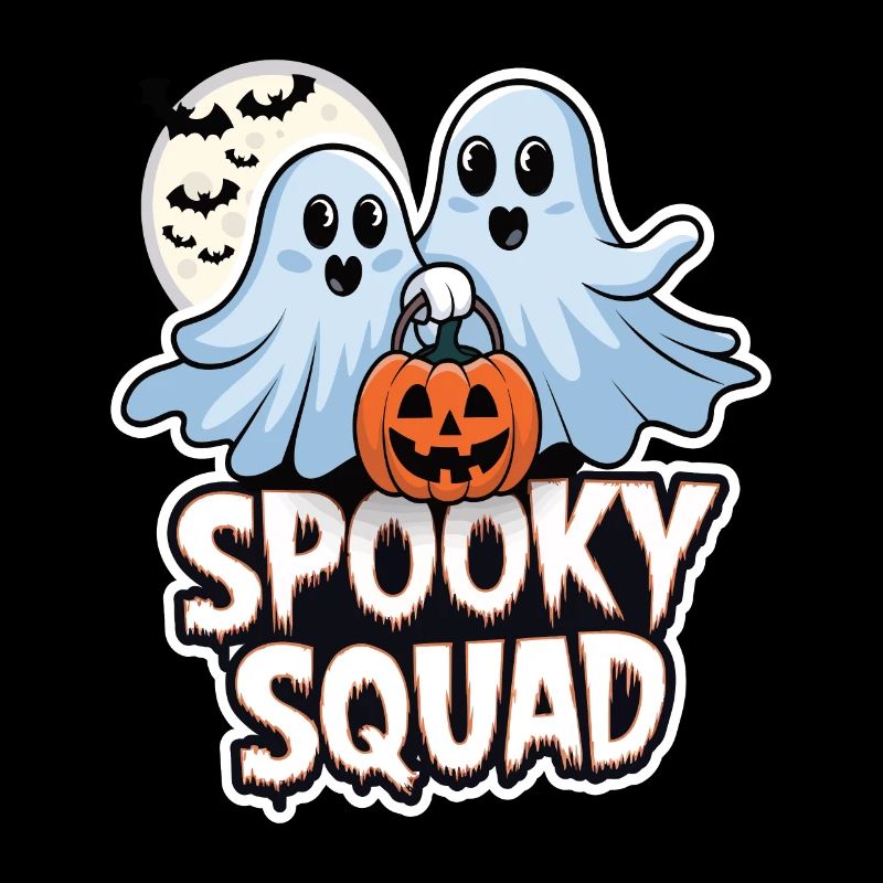 Halloween Spooky Squad Ghost with Hat