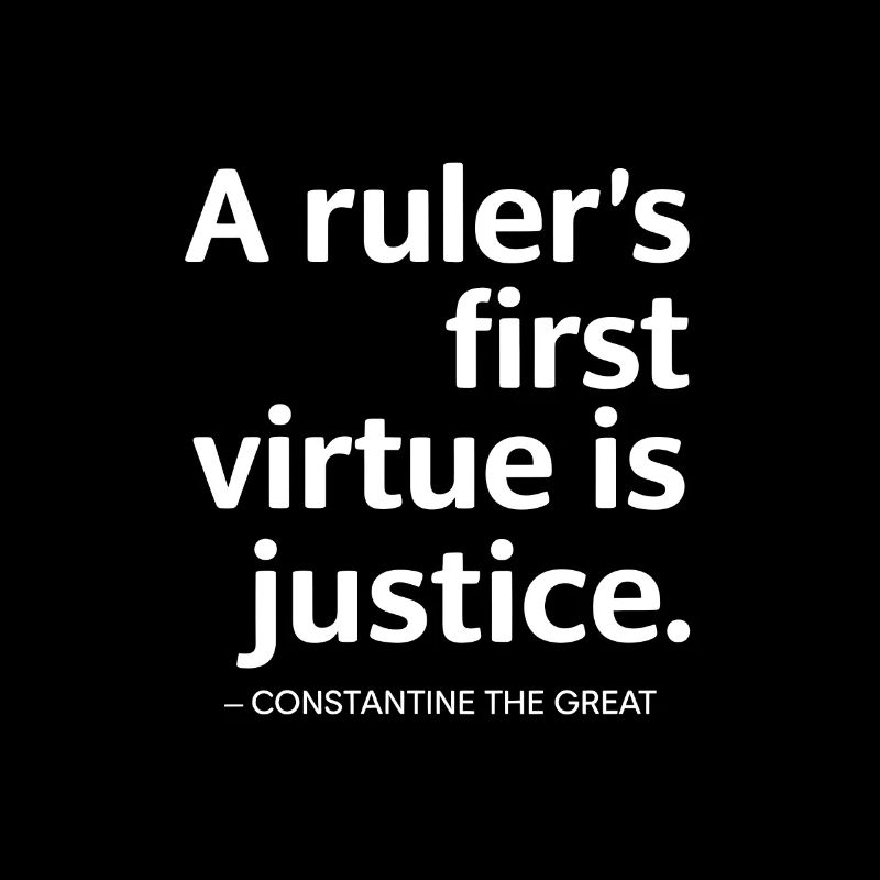 Constantine the great A rulers first virtue