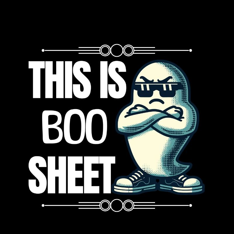 Funny Halloween Ghost 'This Is Boo Sheet'