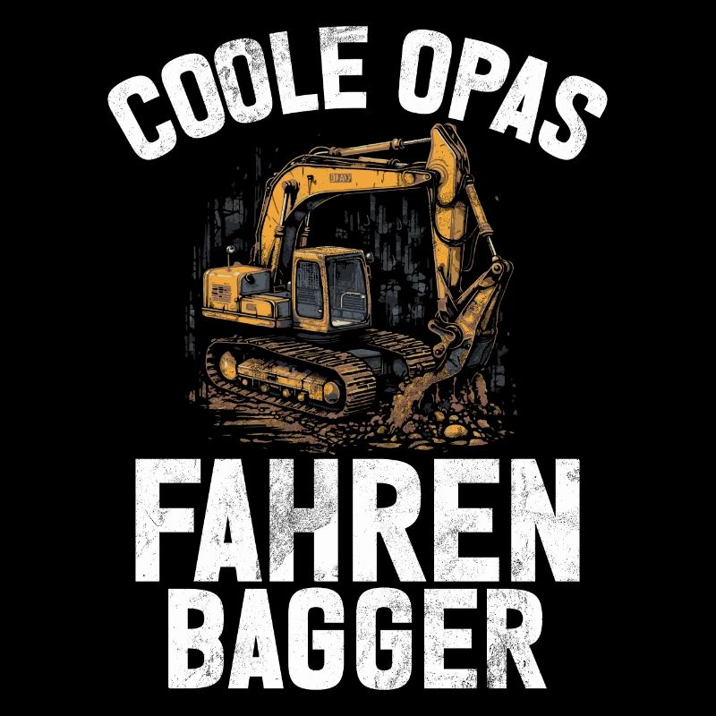 Excavator Driver Funny Construction Worker Profession Excavator