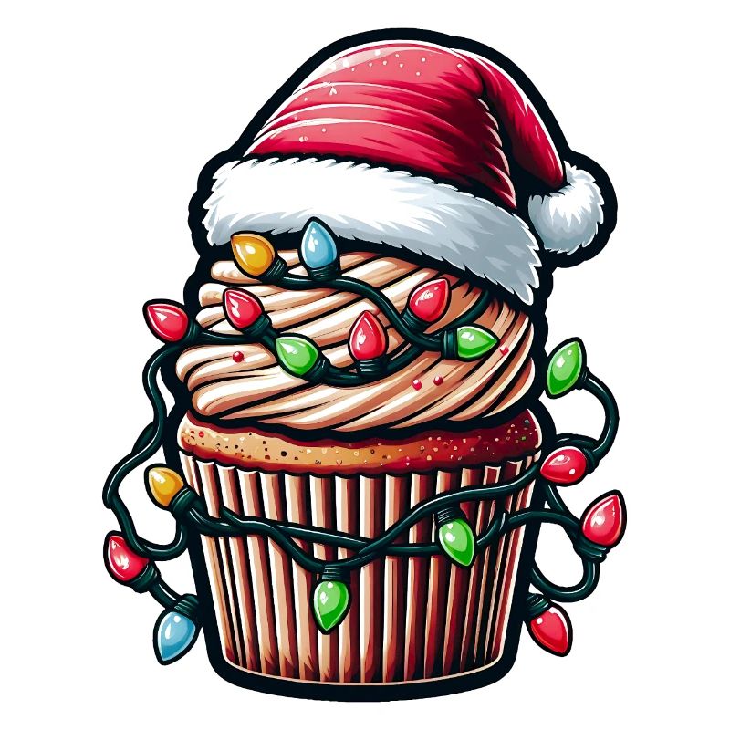 Cupcake Baking Baker Christmas Hat Xmas