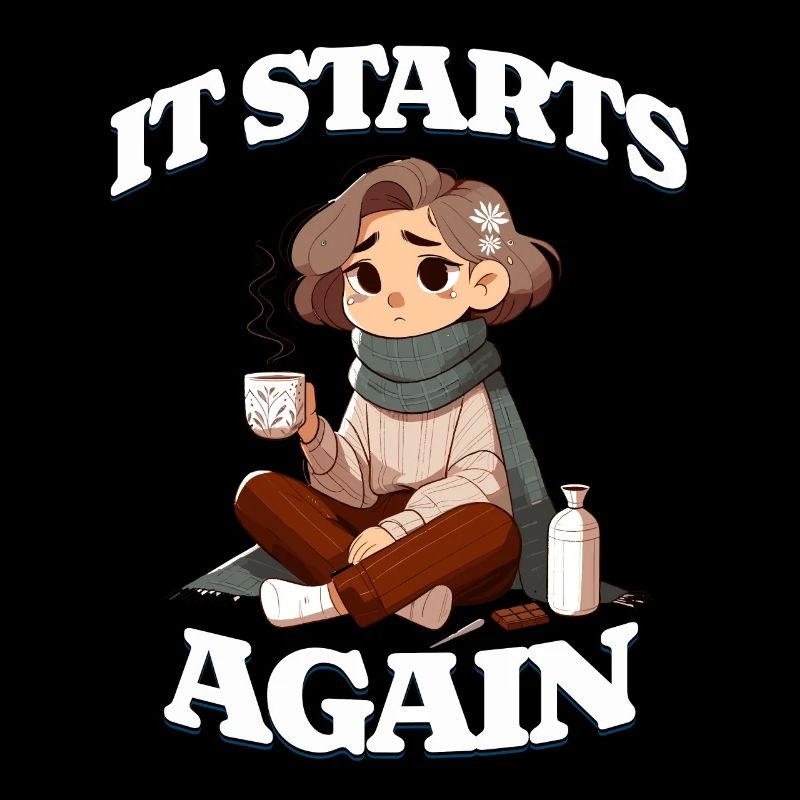 It Starts Again Periode, Menstruation Design