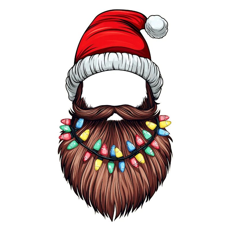 Beard Bearded Christmas Hat