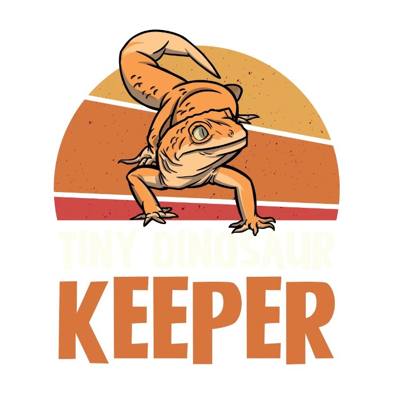 Tiny Dinosaur Keeper Retro Style