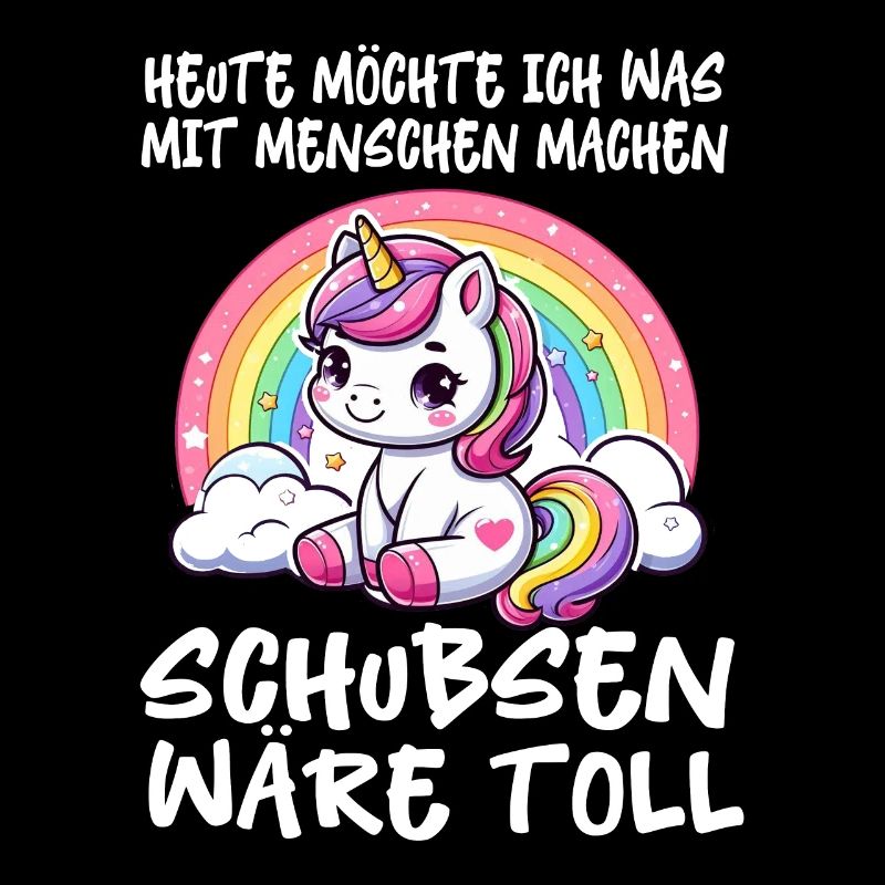 Heute möchte ich was mit Menschen machen Schubsen