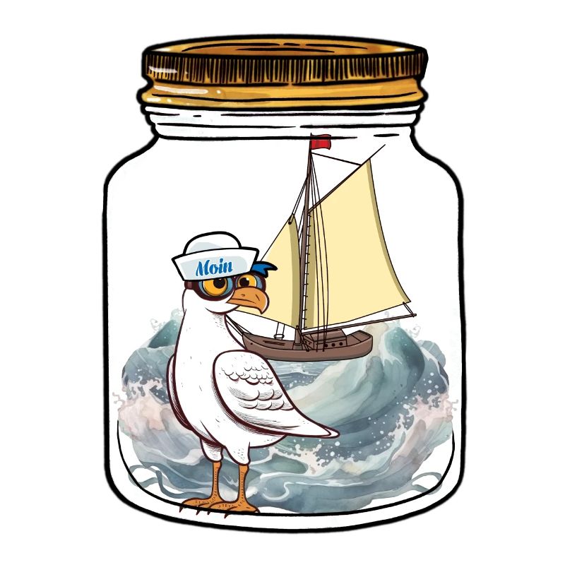 Sailor Seagull Sailing Ship Ahoy