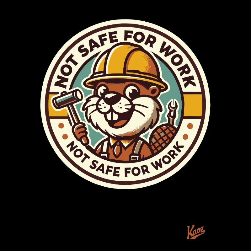 Not safe for work, construction worker beaver